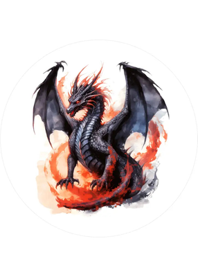 Drachen-Tortenaufleger7 - personalisierbar