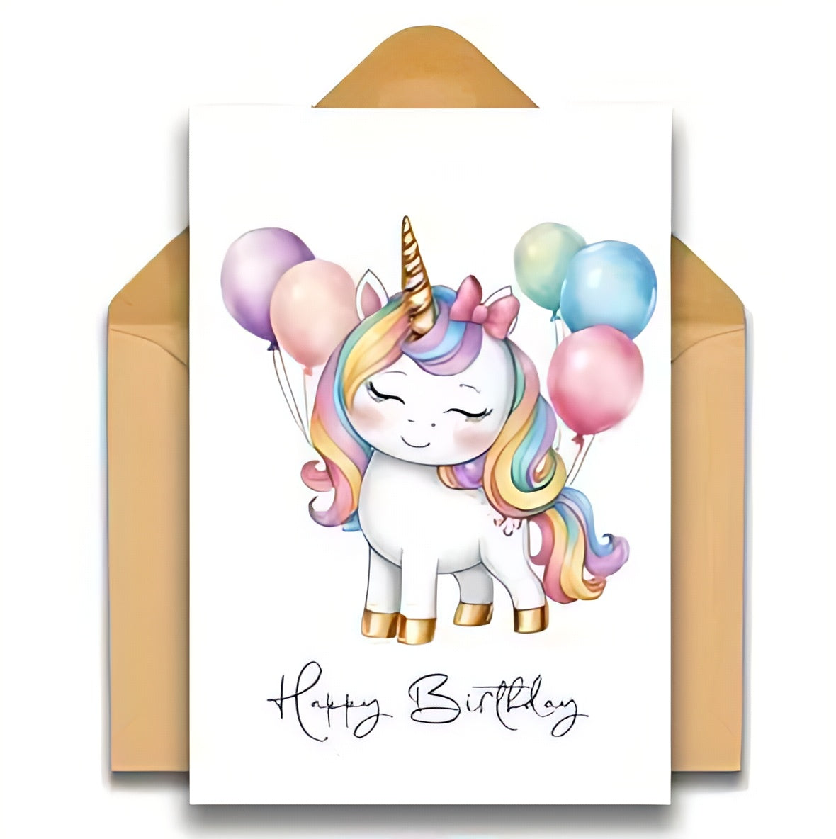 Einhorn Geburtstagskarte mit Umschlag1 / 1Stk. - Karten Sugar Sweet Kitchen