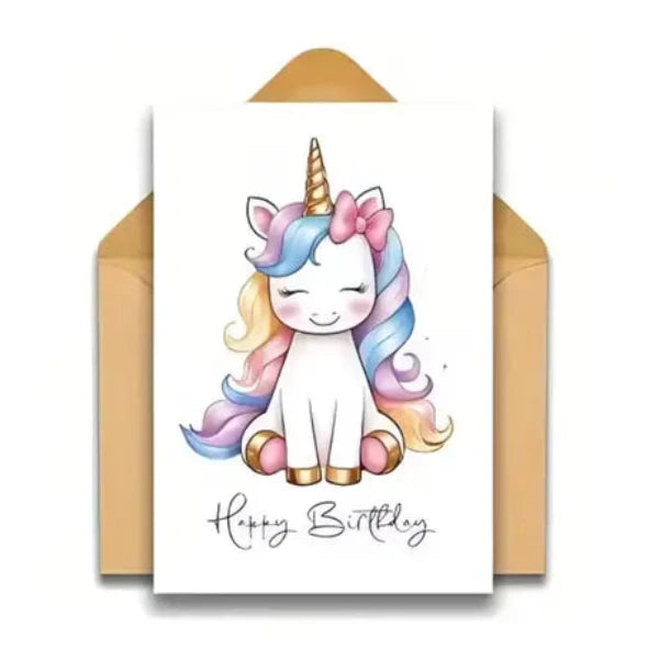 Einhorn Geburtstagskarte mit Umschlag3 / 1Stk. - Karten Sugar Sweet Kitchen