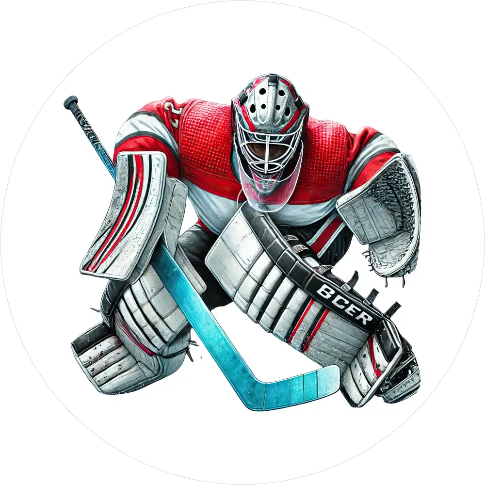 Goalie Eishockey-Tortenaufleger7 - personalisierbar - Fondant- Torten- & Cupcakeaufleger Sugar Sweet Kitchen