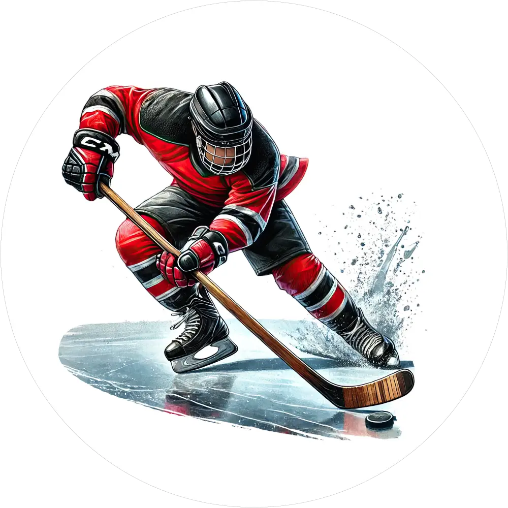 Grossartiger Eishockey-Tortenaufleger8 - personalisierbar - Fondant- Torten- & Cupcakeaufleger Sugar Sweet Kitchen