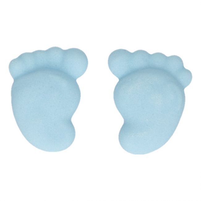 FunCakes Zuckerdekoration ’Babyfüsse blau’ / 16Stk. - Zuckerdekorationen Sugar Sweet Kitchen