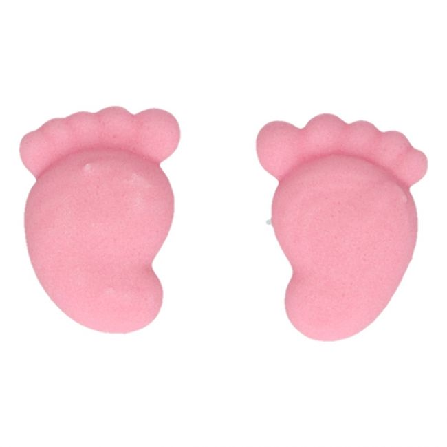 FunCakes Zuckerdekoration ’Babyfüsse rosa’ / 16Stk. - Zuckerdekorationen Sugar Sweet Kitchen