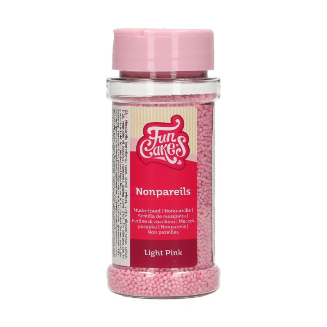 FunCakes Nonpareils Zuckerperlen rosa / 80g - Sugar Sweet Kitchen