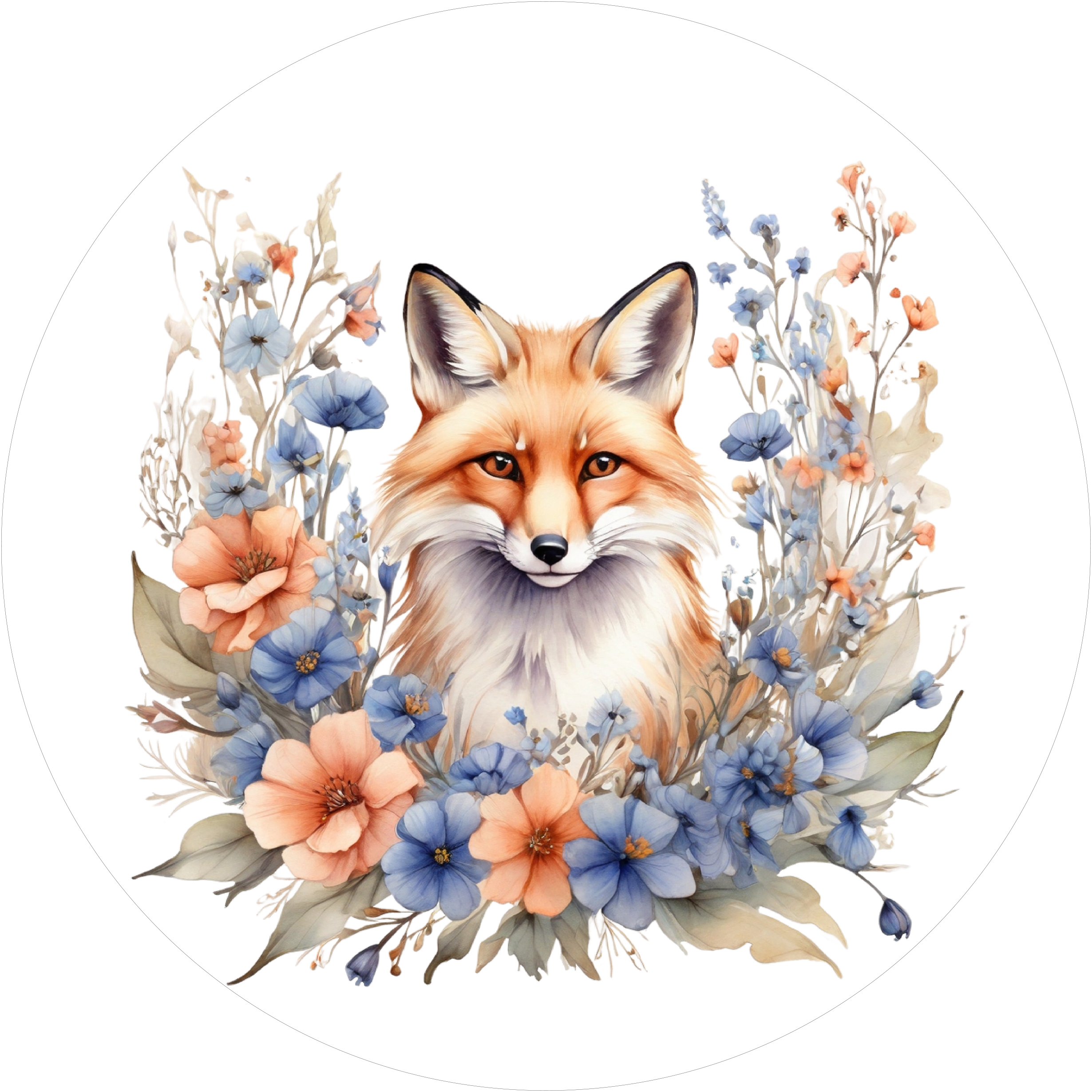 Einmaliger Fuchs-Tortenaufleger1 - personalisierbar - Fondant- Torten- & Cupcakeaufleger Sugar Sweet Kitchen