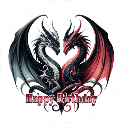 Geburtstags-Tortenaufleger Gothic5 - personalisierbar