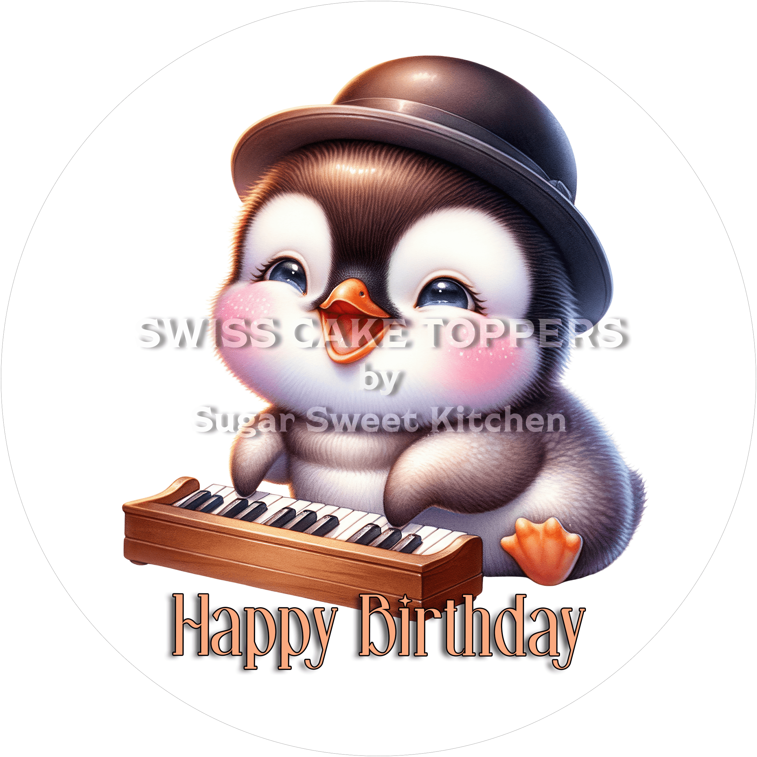 Tortenaufleger Geburtstag Musik 23 - essbar & personalisierbar - Fondant- Torten- Cupcakeaufleger Sugar Sweet Kitchen