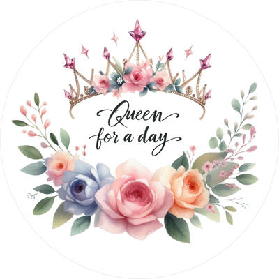 Geburtstags-Tortenaufleger Queen10 - personalisierbar