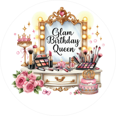 Geburtstags-Tortenaufleger Queen8 - personalisierbar