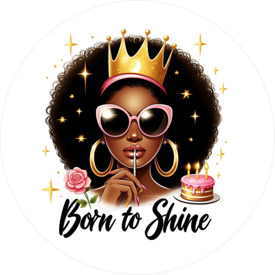 Geburtstags-Tortenaufleger Queen9 - personalisierbar