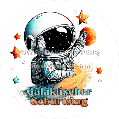Astronaut Cake Topper Space 6 - customizable