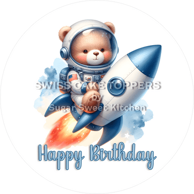 Astronaut Cake Topper Space 7 - Customizable