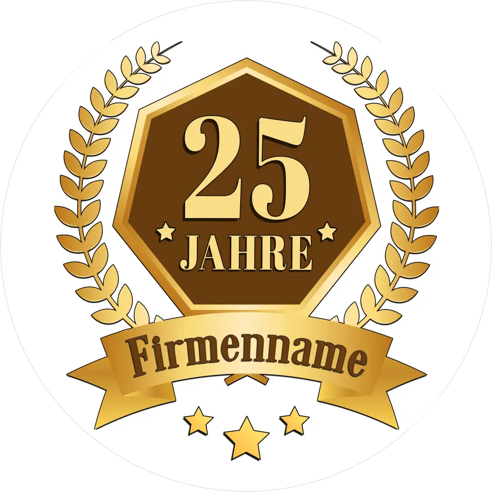 Jubiläums-Tortenaufleger „25 Jahre“ - Fondant- Torten- & Cupcakeaufleger Sugar Sweet Kitchen