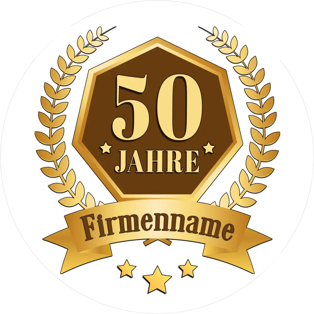 Jubiläums-Tortenaufleger „50 Jahre“ - Fondant- Torten- & Cupcakeaufleger Sugar Sweet Kitchen