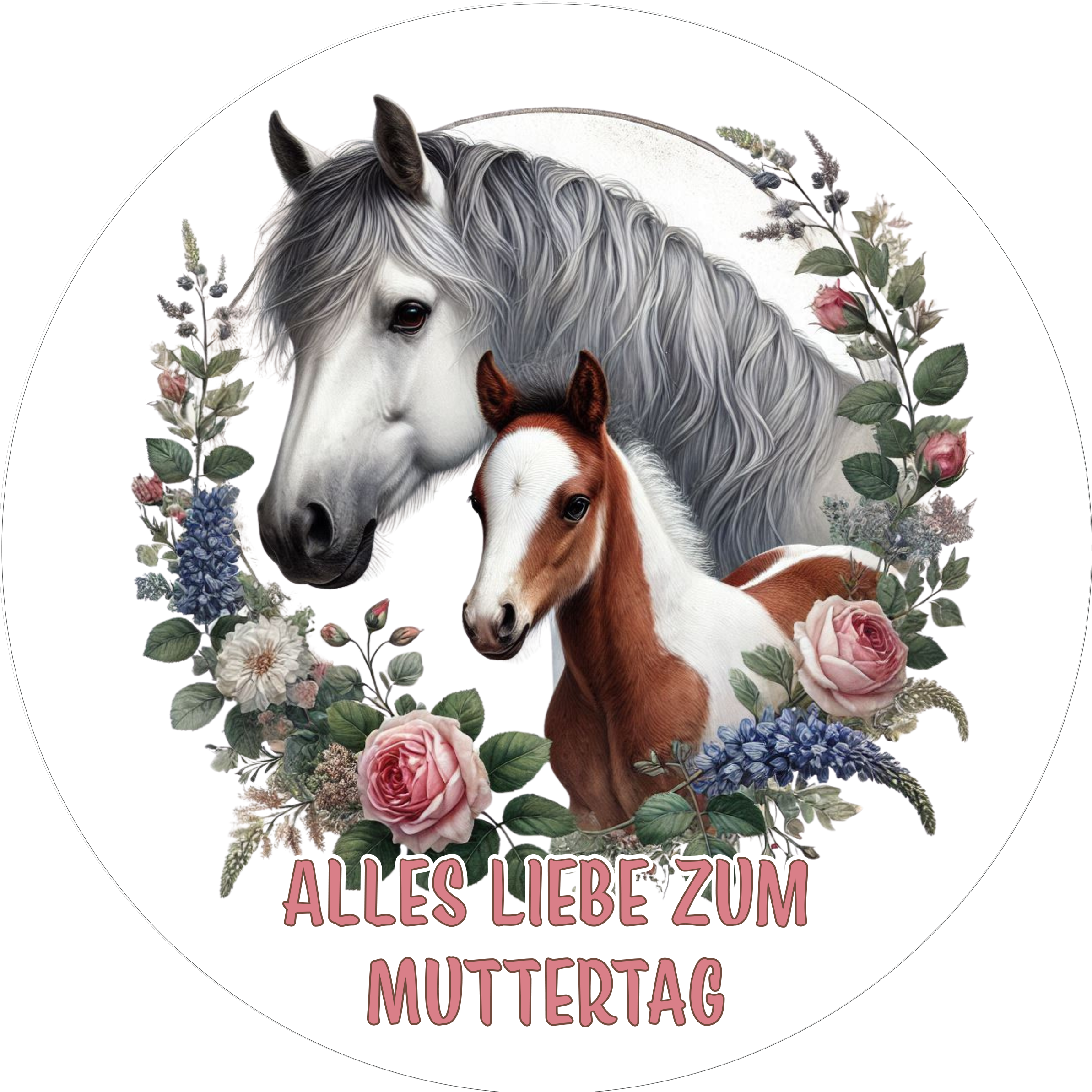 Muttertags-Tortenaufleger36 – essbar & personalisierbar