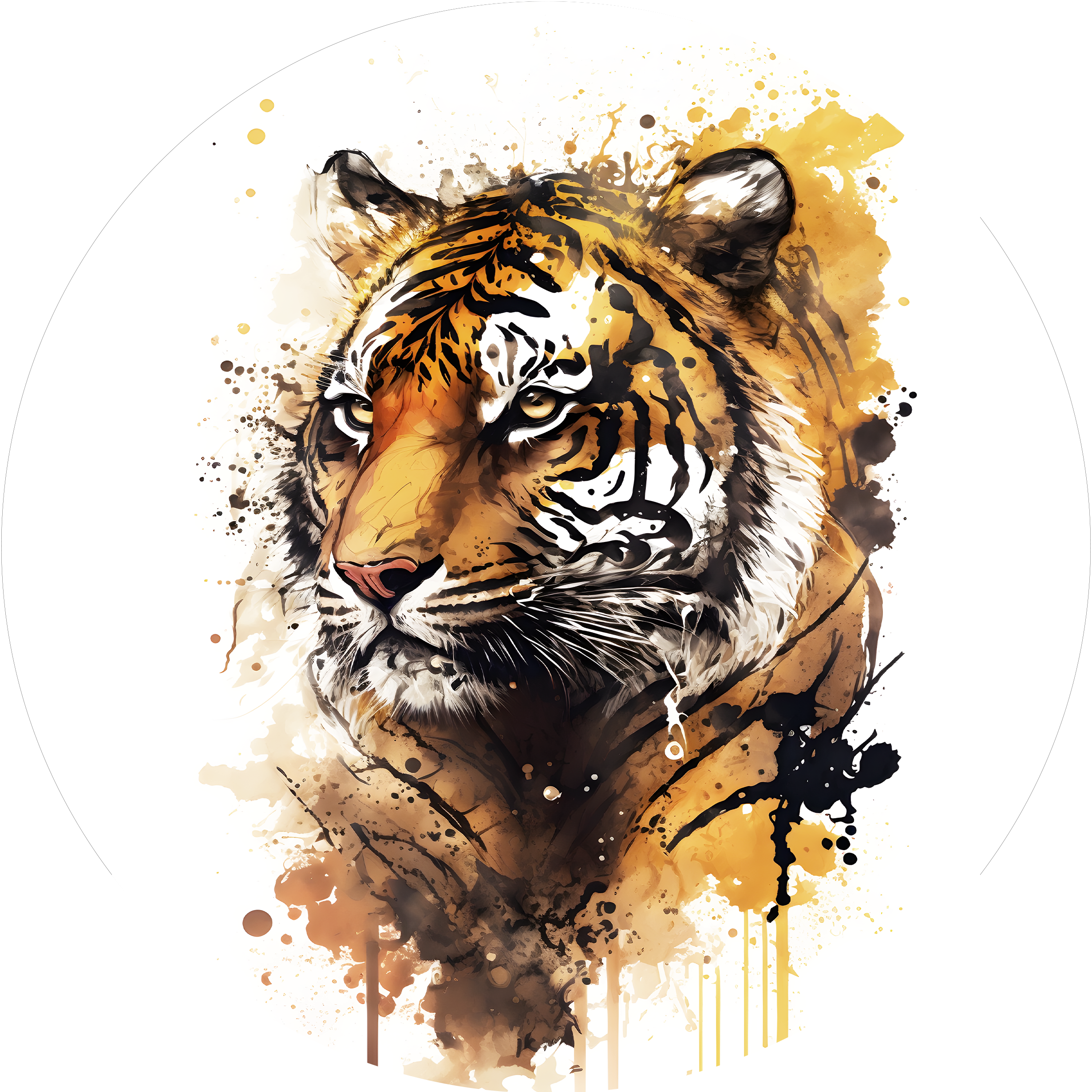 Einzigartiger Tiger-Tortenaufleger4 - personalisierbar - Fondant- Torten- & Cupcakeaufleger Sugar Sweet Kitchen