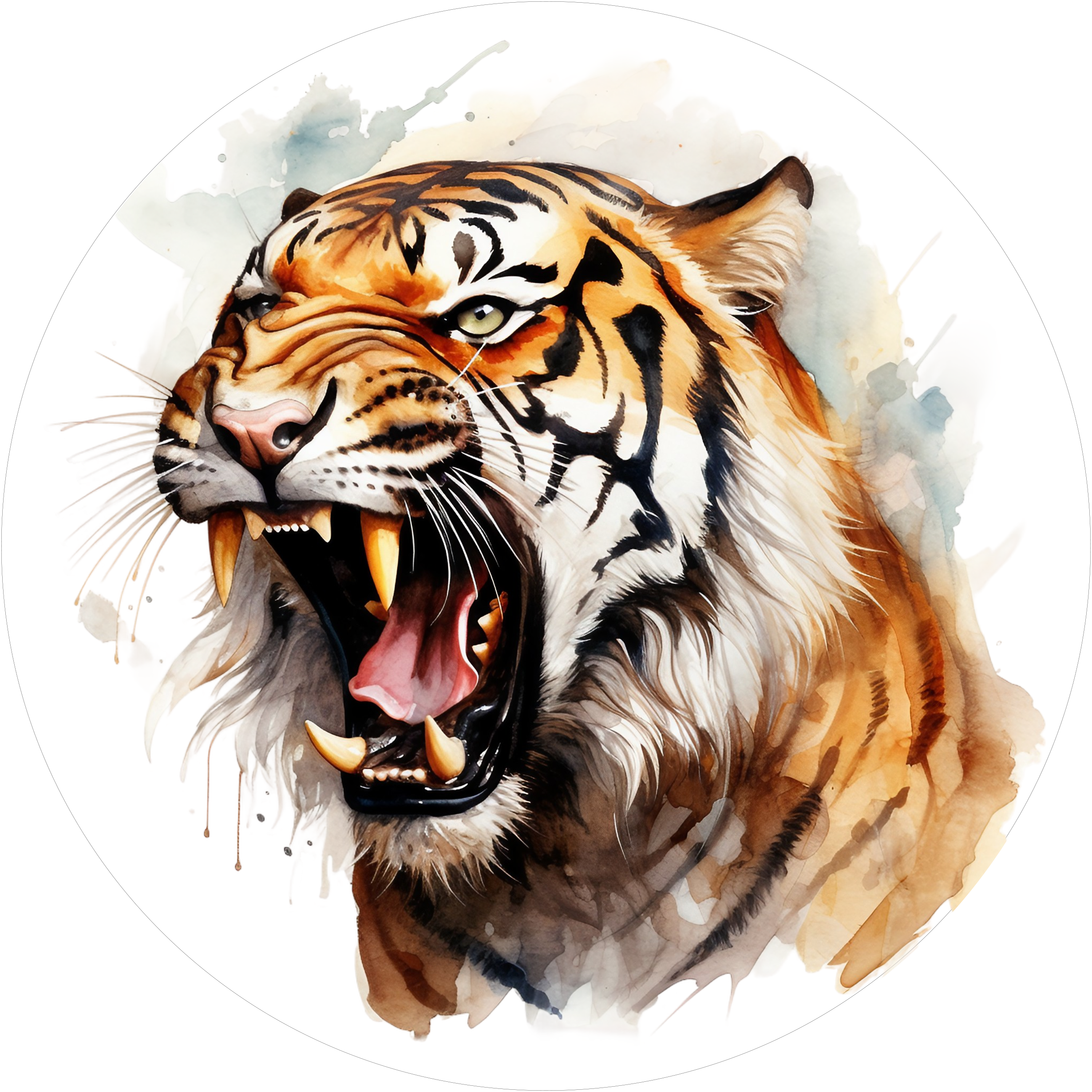 Fantastischer Tiger-Tortenaufleger5 - personalisierbar - Fondant- Torten- & Cupcakeaufleger Sugar Sweet Kitchen