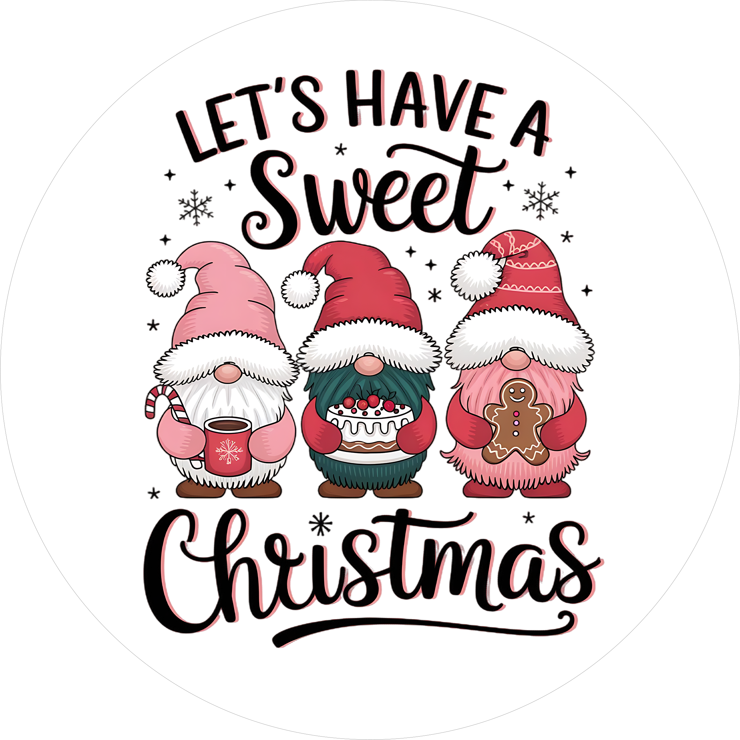 Süsser Weihnachts - Tortenaufleger28 - personalisierbar - Fondant- Torten- & Cupcakeaufleger Sugar Sweet Kitchen