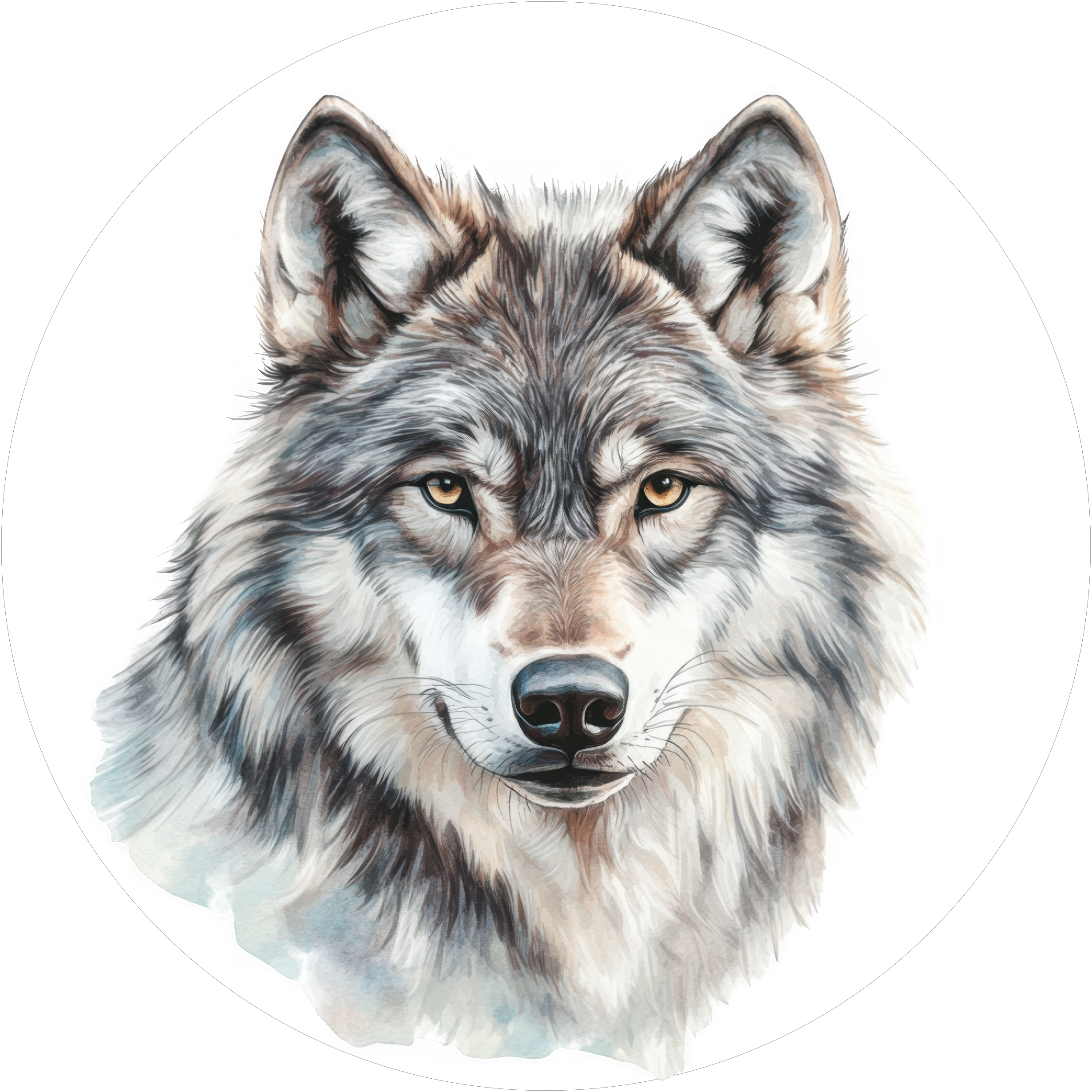 Toller Wolf-Tortenaufleger3 - personalisierbar - Fondant- Torten- & Cupcakeaufleger Sugar Sweet Kitchen