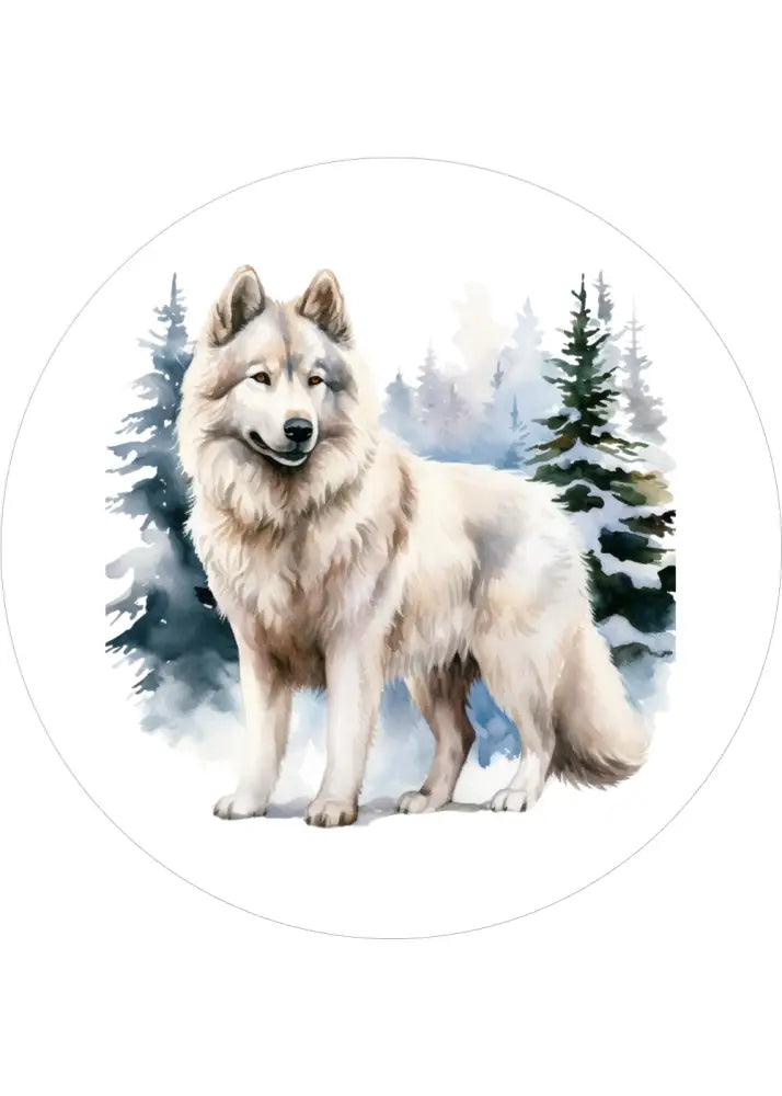 Wolf Tortenaufleger5 – essbar & personalisierbar - Fondant- Torten- Cupcakeaufleger Sugar Sweet Kitchen