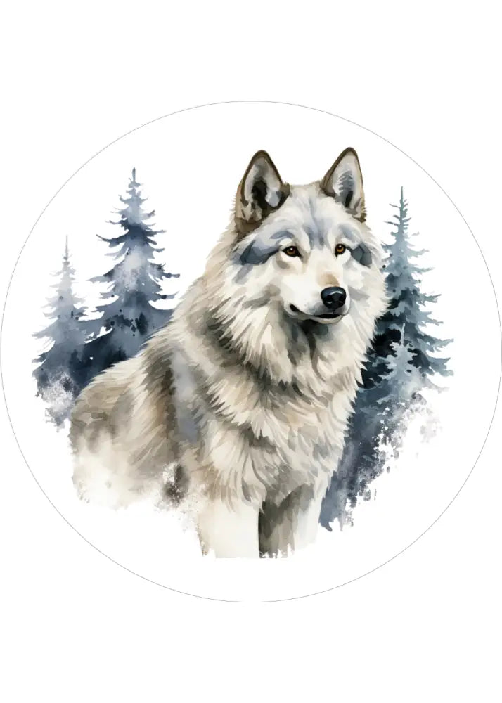 Wolf Tortenaufleger6 – essbar & personalisierbar - Fondant- Torten- Cupcakeaufleger Sugar Sweet Kitchen