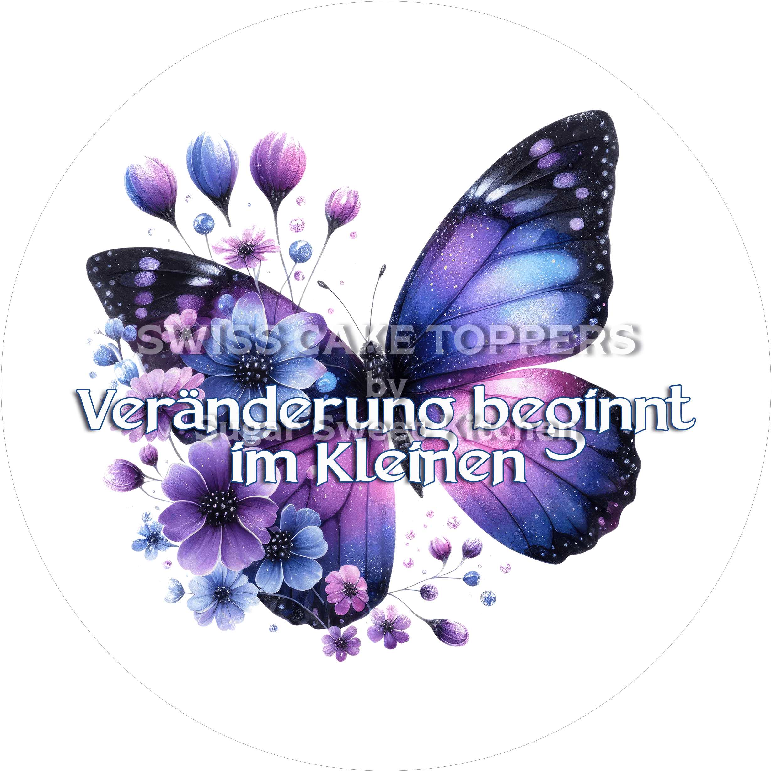 Tortenaufleger Zitate 06 - essbar & personalisierbar - Fondant- Torten- Cupcakeaufleger Sugar Sweet Kitchen