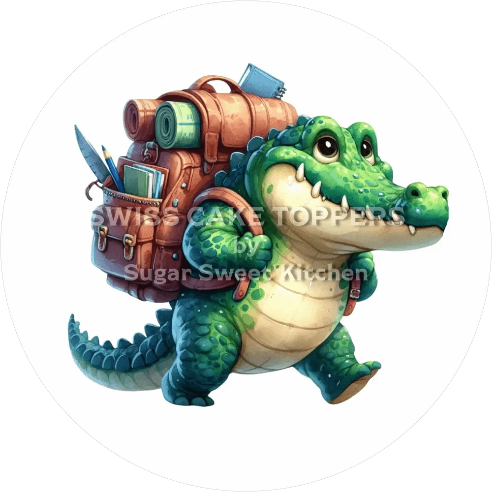 Ab in die Schule-Tortenaufleger5 - personalisierbar - Fondant- Torten- & Cupcakeaufleger Sugar Sweet Kitchen