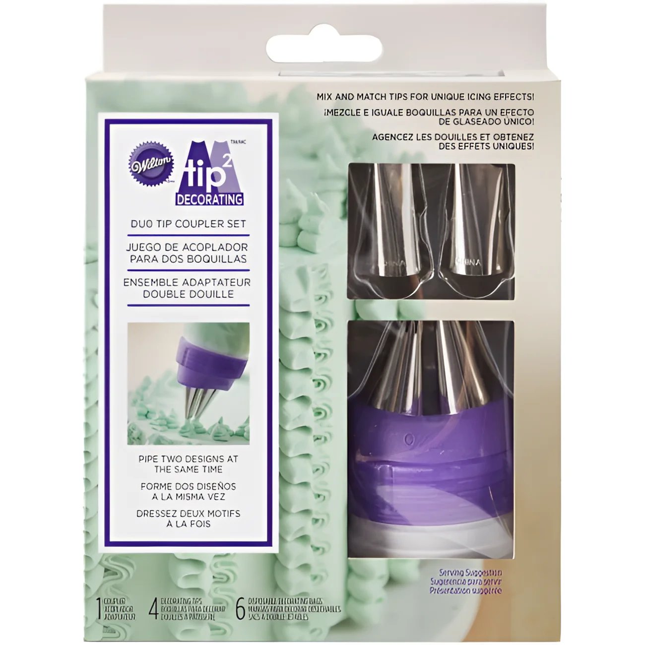 Adapter für 2 Tüllen Wilton / 9tlg. - Tortendekoration Sugar Sweet Kitchen