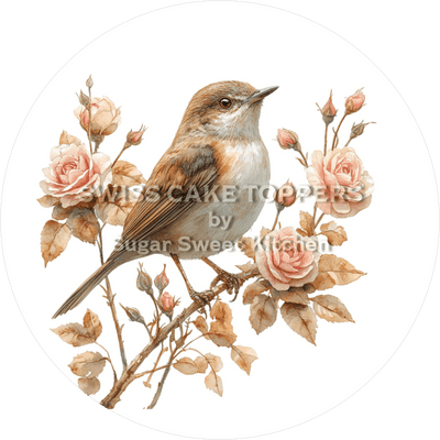 Auffallender Vogel-Tortenaufleger6 - personalisierbar