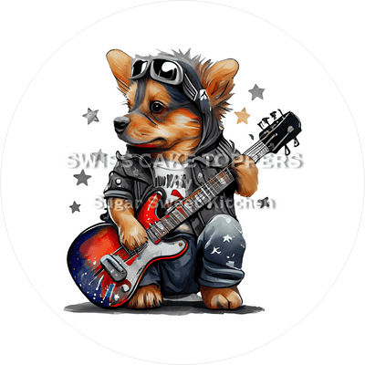 Ausgefallener Tortenaufleger Musik7 - personalisierbar