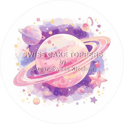 Aussergewöhnlicher Planeten-Tortenaufleger9 - personalisierbar