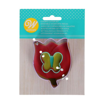 Ausstecher Set Blume & Schmetterling / 2Stk