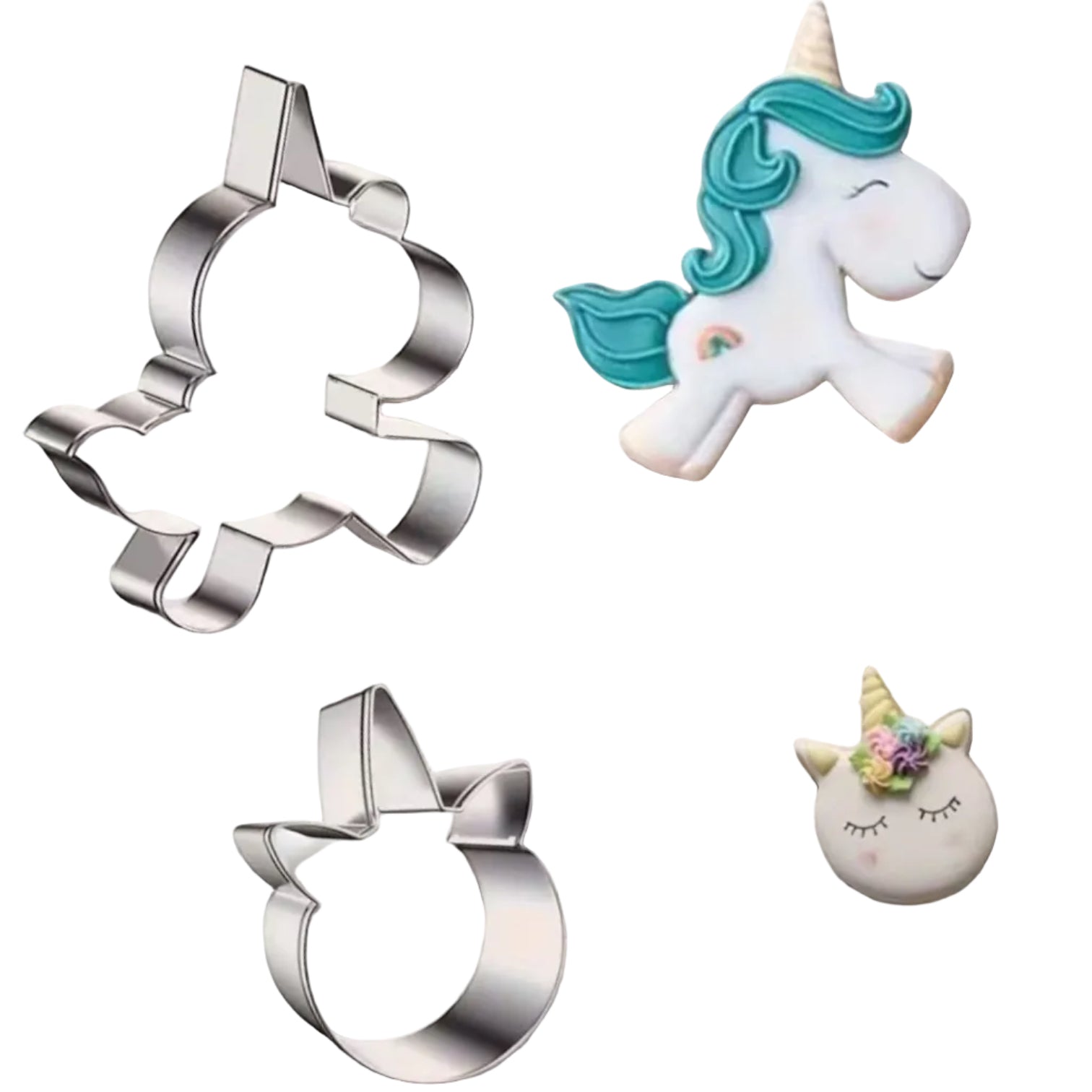 Ausstecher Set Einhorn / 2 Stk. - Keksausstecher Sugar Sweet Kitchen