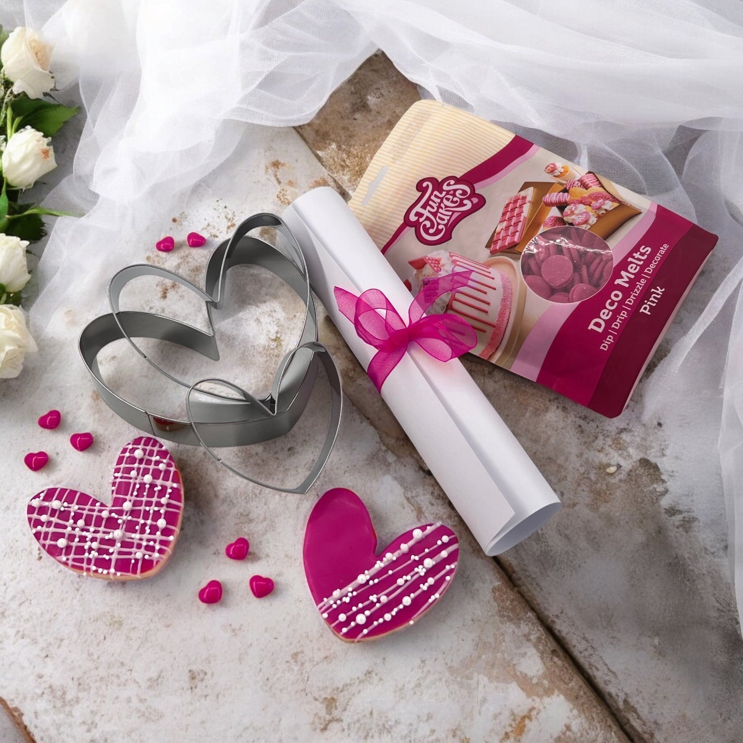 Ausstecher Set Herz 1 / inkl. Rezept - Bundle Sugar Sweet Kitchen