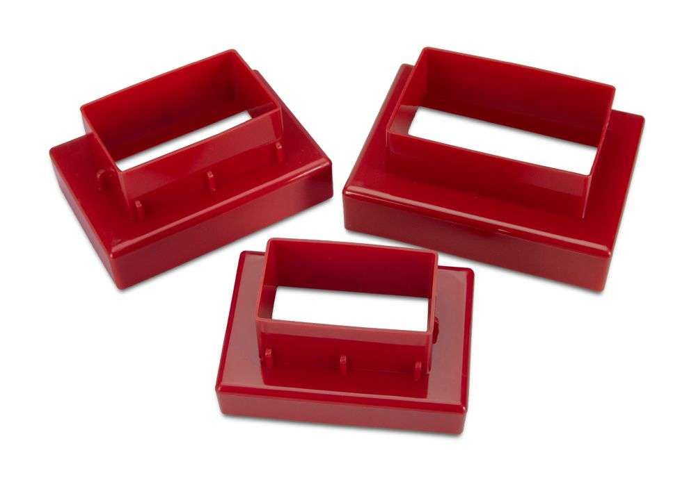 Ausstecher-Set rechteckig glatt Städter / 3Stk. - Keksausstecher Sugar Sweet Kitchen