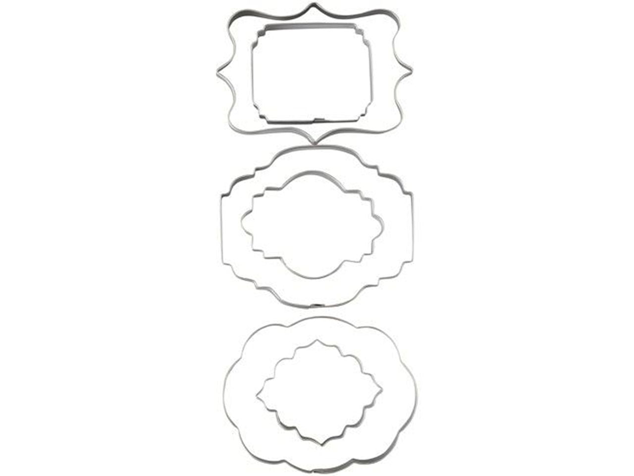 Ausstecher Set Schilder Wilton / 6Stk. - Keksausstecher Sugar Sweet Kitchen