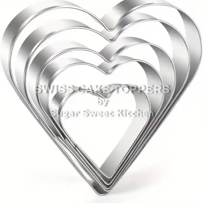 Ausstecherset Herzen / 5 Stk. - Verpackungen Sugar Sweet Kitchen