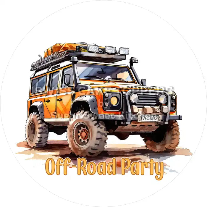 Tortenaufleger Geburtstag Jeep 16 - essbar & personalisierbar - Fondant- Torten- Cupcakeaufleger Sugar Sweet Kitchen