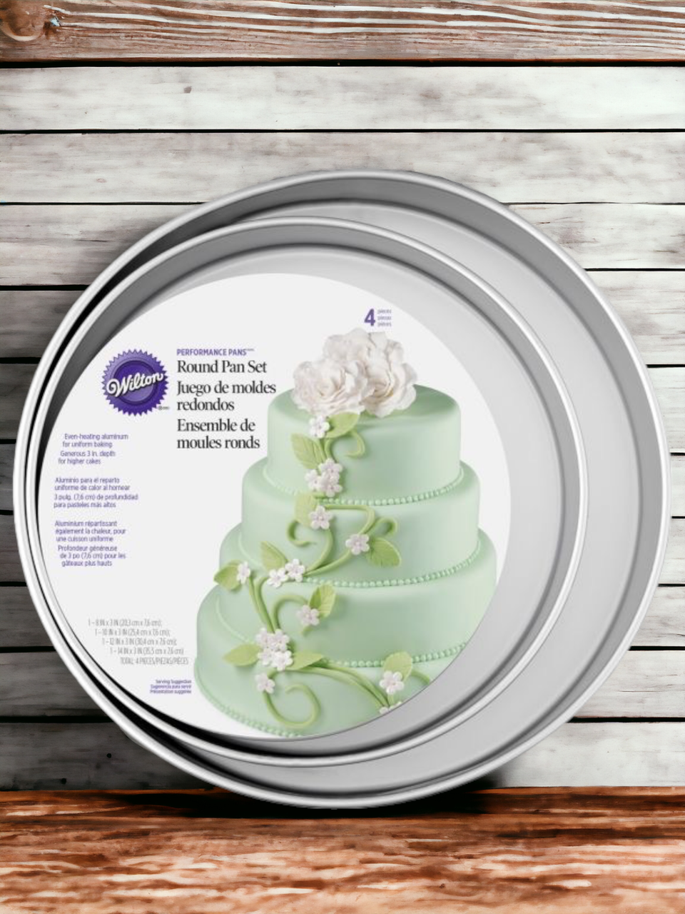 Backformenset Wilton rund tief / 4 Stk. - Backformen Sugar Sweet Kitchen
