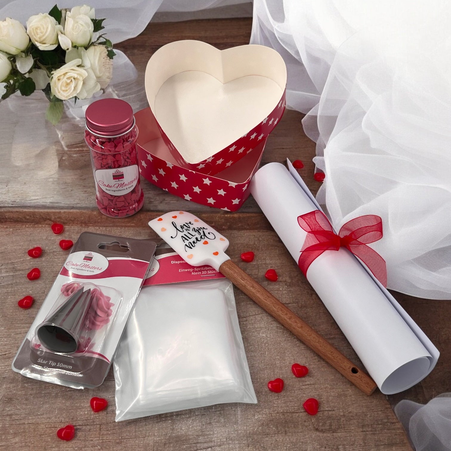 Backset Schokoladenherz mit Rezept & Dekoration - Bundle Sugar Sweet Kitchen