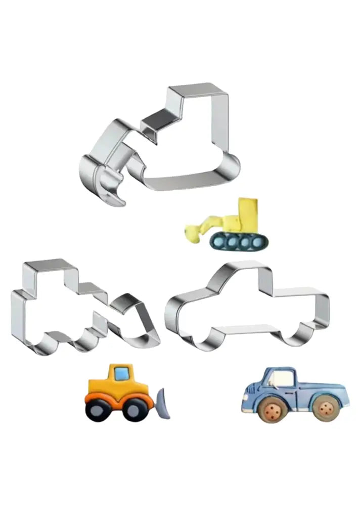 Bagger- & Lastwagen-Keksausstecher Set / 3 Stk. - Keksausstecher Sugar Sweet Kitchen