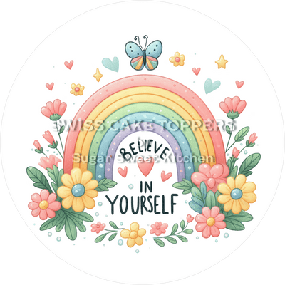 Believe-Tortenaufleger für süsse Botschaften3  - personalisierbar