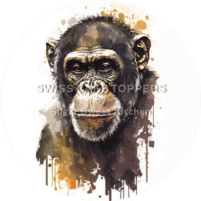 Besonderer Affen-Tortenaufleger6 - personalisierbar