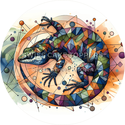 Besonderer Echsen-Tortenaufleger5 - personalisierbar