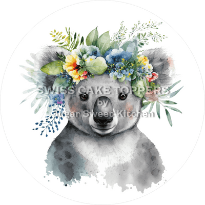 Besonderer Koala-Tortenaufleger7 - personalisierbar