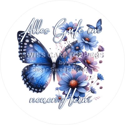 Besonderer Tortenaufleger zur Wohnungs-Einweihung - personalisierbar