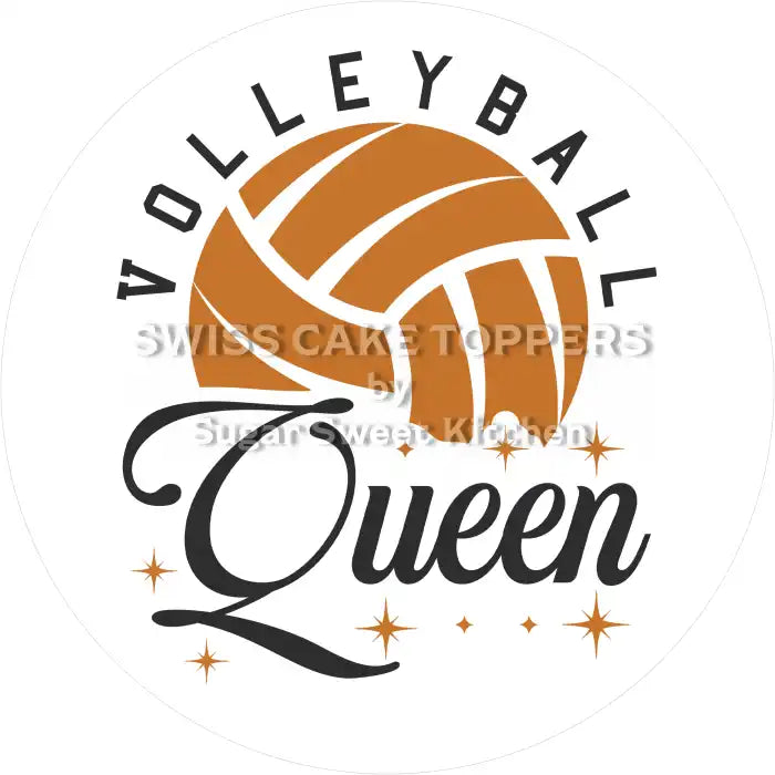Besonderer Volleyball-Tortenaufleger8 - personalisierbar - Fondant- Torten- & Cupcakeaufleger Sugar Sweet Kitchen