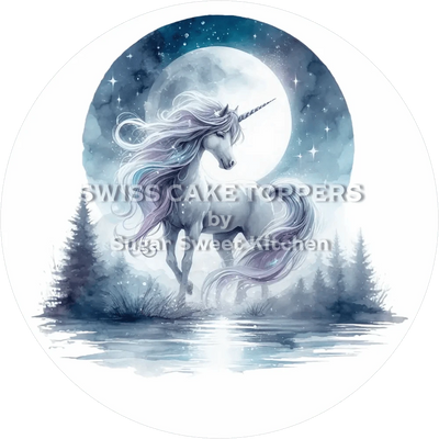 Bezaubernder Einhorn-Tortenaufleger14 - personalisierbar