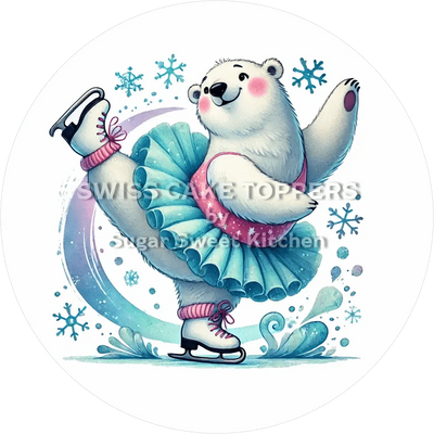 Bezaubernder Eiskunstlauf-Tortenaufleger8 - personalisierbar