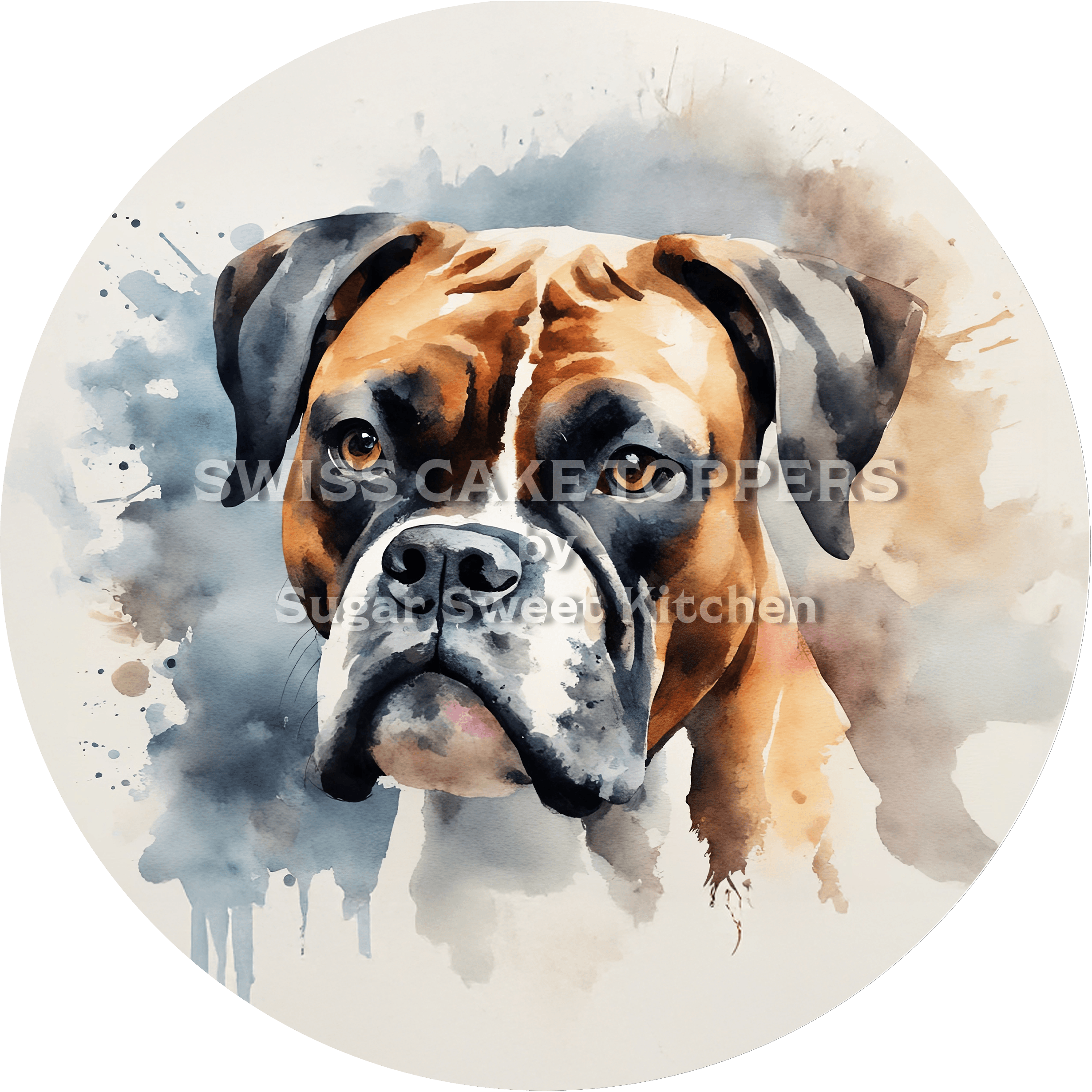 Bezaubernder Hunde-Tortenaufleger11 - personalisierbar - Fondant- Torten- & Cupcakeaufleger Sugar Sweet Kitchen